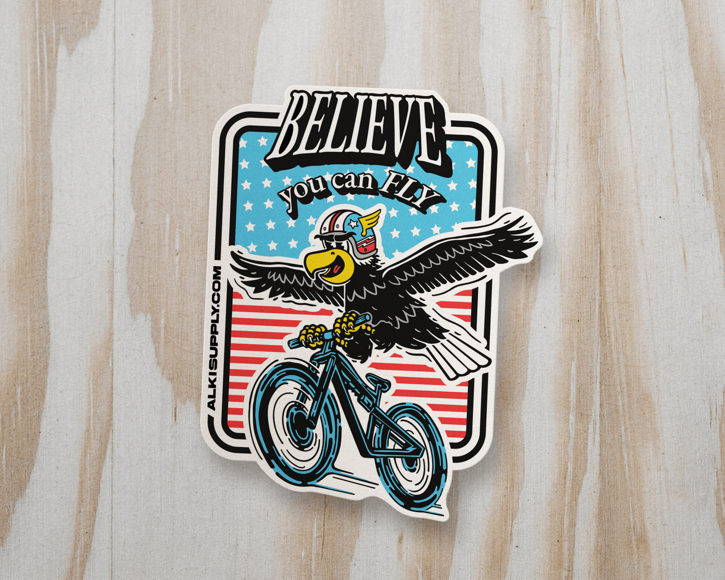 sticker mountainbike Eagle Knievel