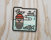 Fisherman & Seagull Sticker