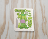 Choppin' it Up Skate Sticker