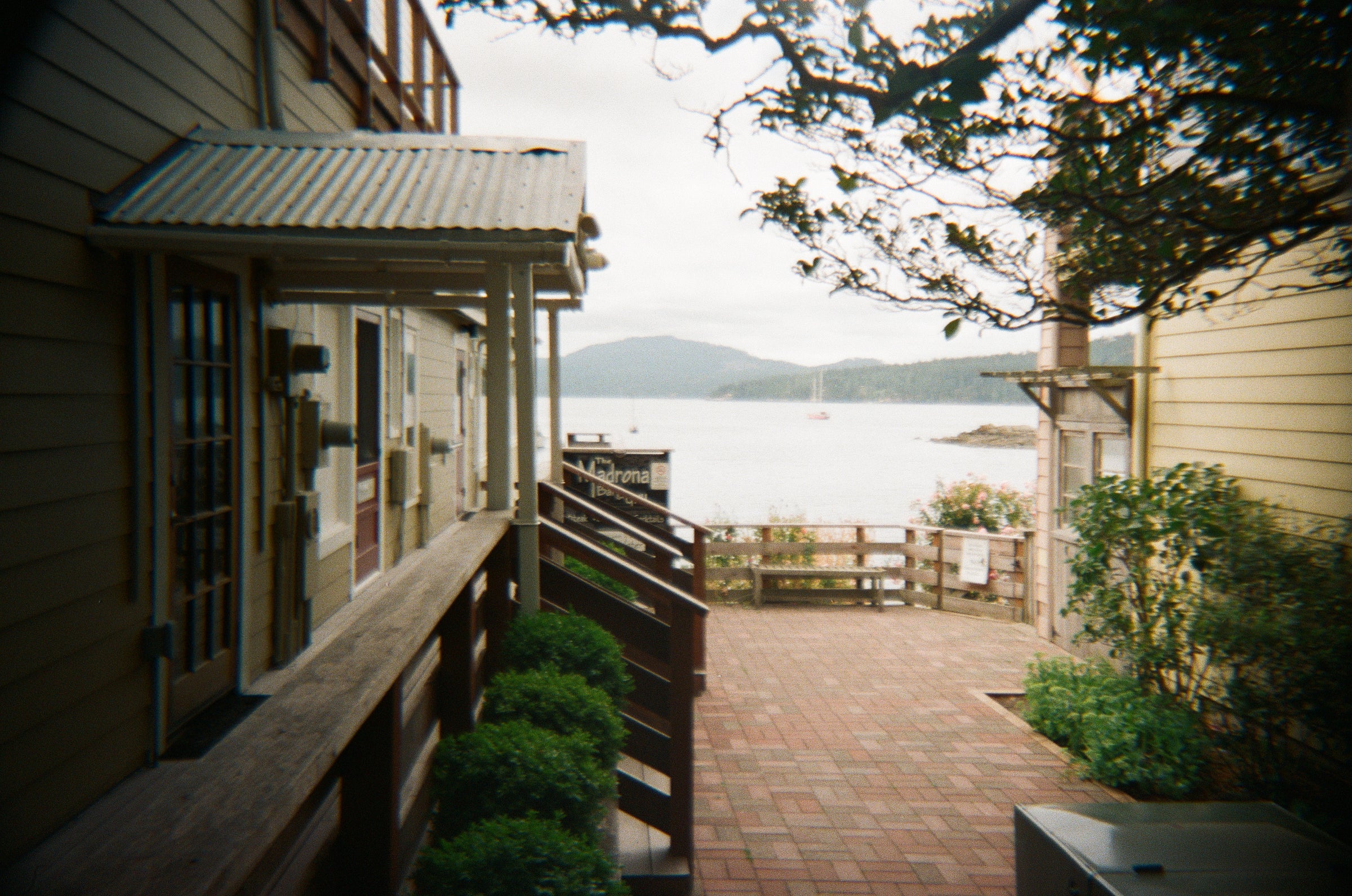 view of the water from eastsound on Orcas Island