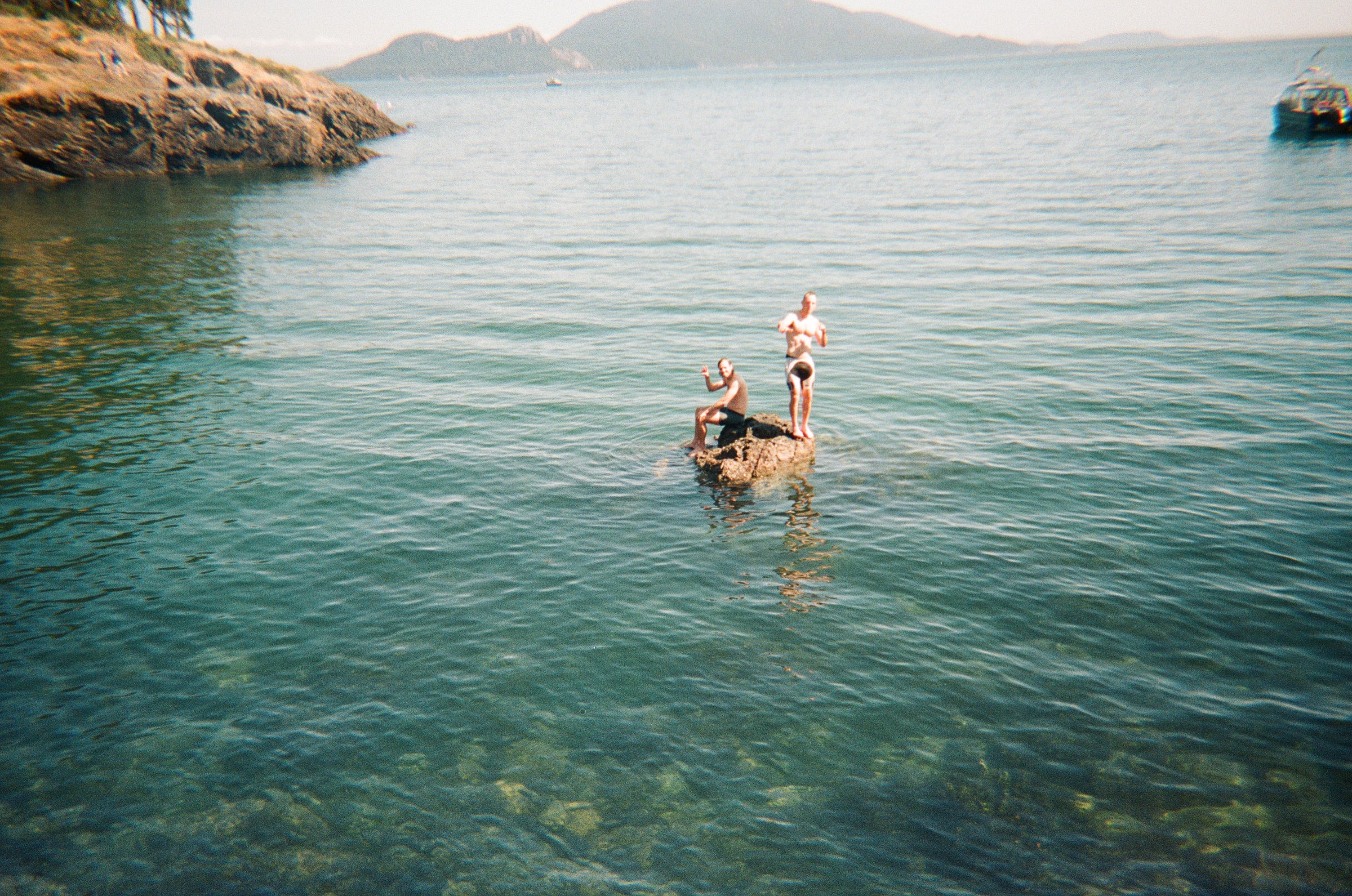 swimming at Doe Bay on Orcas Island