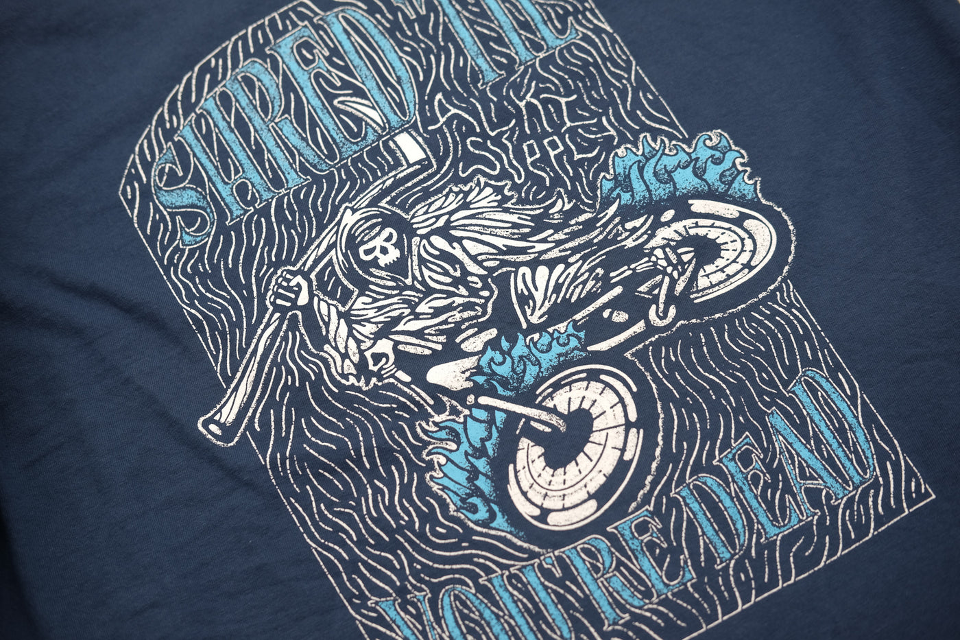 Shred 'Til You're Dead Mountain Bike Graphic Tee