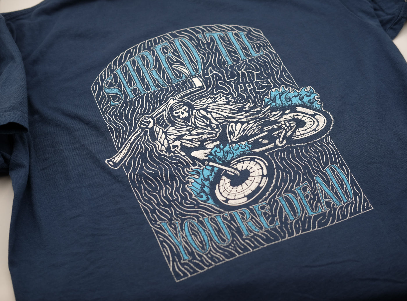 Shred 'Til You're Dead Mountain Bike Graphic Tee