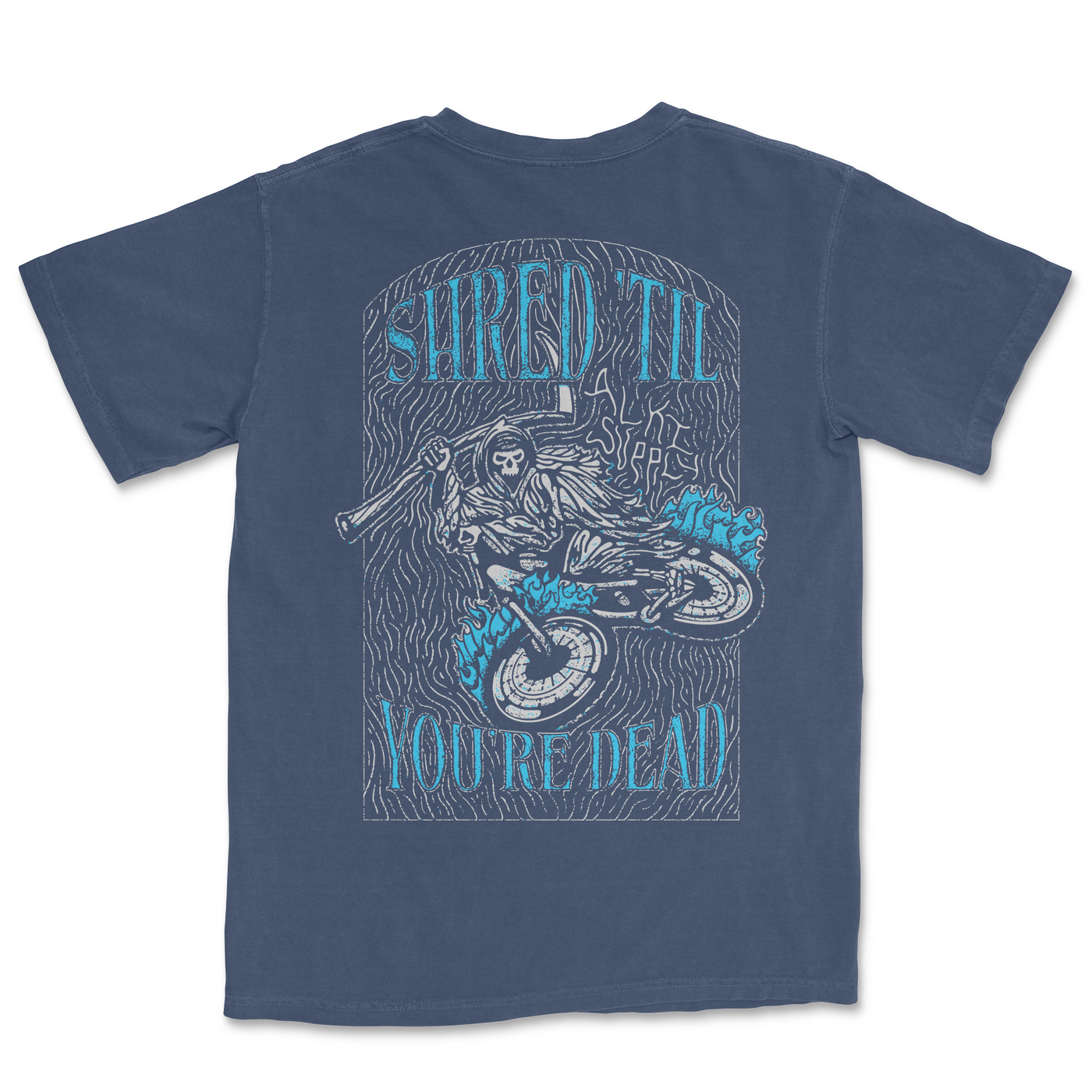 Shred 'Til You're Dead Mountain Bike Graphic Tee