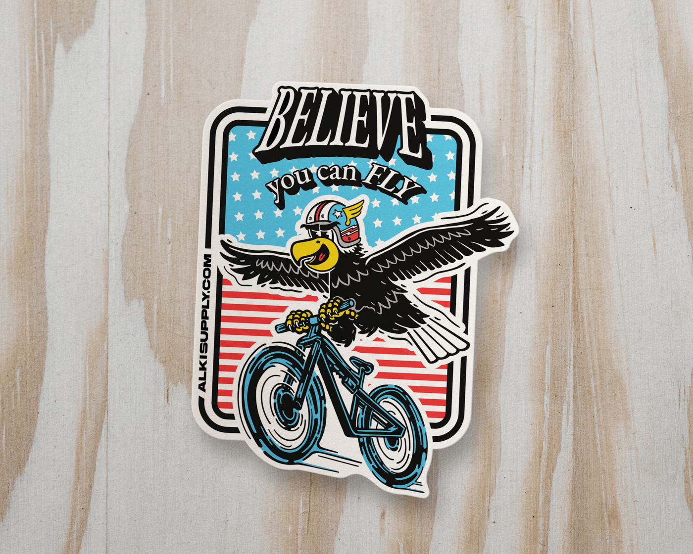 Eagle Knievel - Mountain Bike Sticker