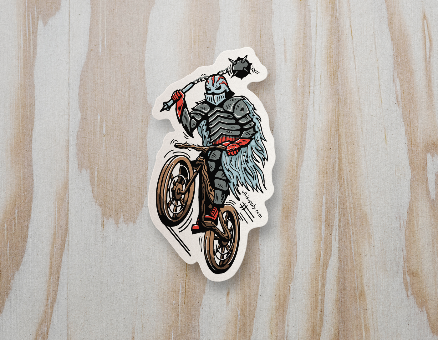 Knight Mountain Bike Sticker