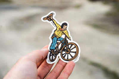 cowboy mountain bike sticker